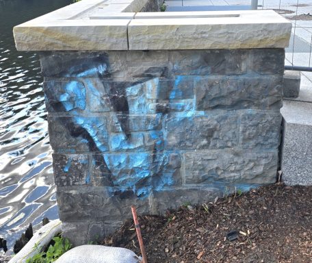 Graffiti vorher